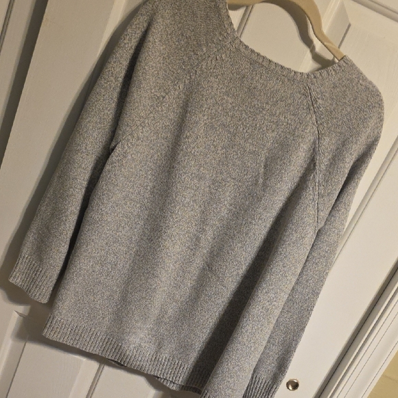 Karen Scott Light Gray Cable Knit Sweater - Picture 4 of 4